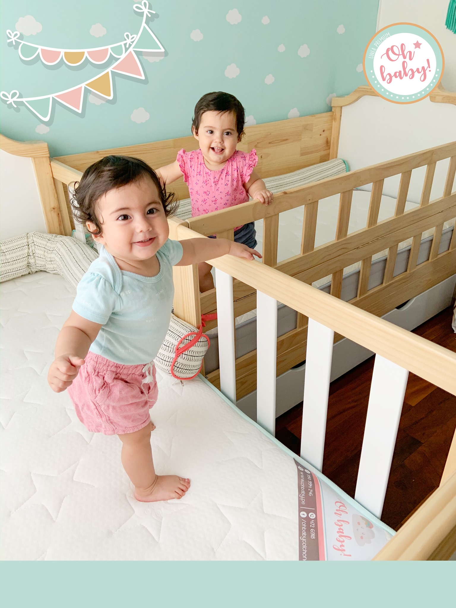 Colchon para cama cuna - Colch&oacute;n para cuna Happy baby