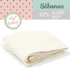 sabana algodon pima crema oh baby 100x100 - Set de sábanas celeste