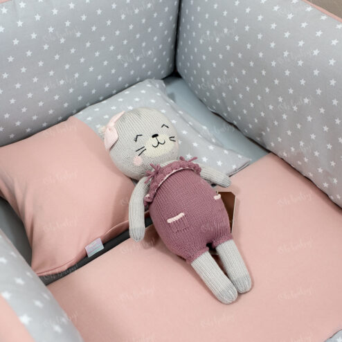 Set de sábana rosa gris con estrellas ohbaby web online delivery 494x494 - Mi Carrito