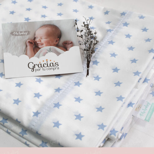 sábana ohbaby estrellas bebe protector algodon juegodesabana niños shoponline 5 494x494 - Set de sábanas fondo blanco y estrellas celeste