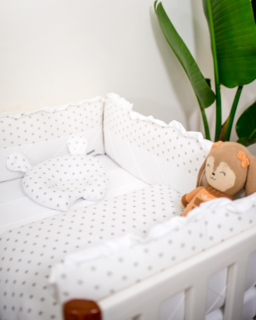 Set de cuna Blanco con estrellas Set de cuna blanco2 ohbaby - Set de cuna Blanco con estrellas